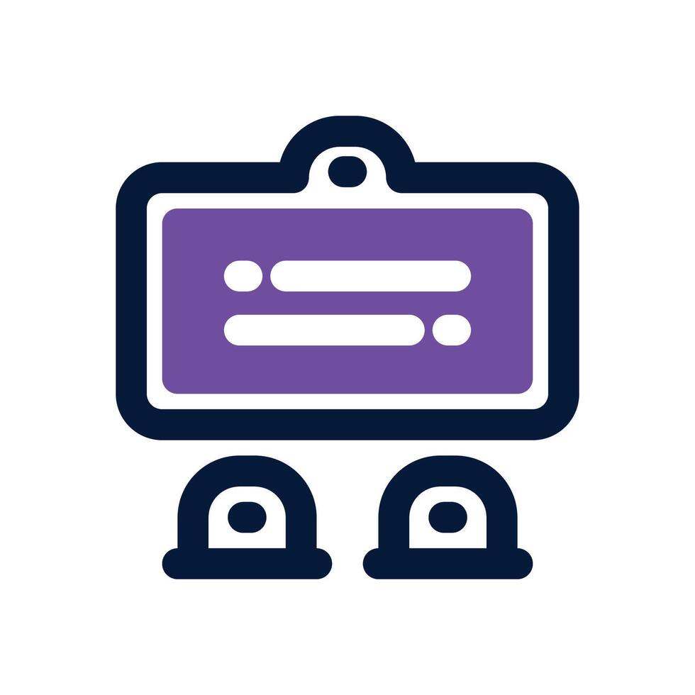 classroom duotone icon. Sleek and modern icon for websites, mobile apps, marketing materials, and corporate design. Fully scalable and ready to use. vector