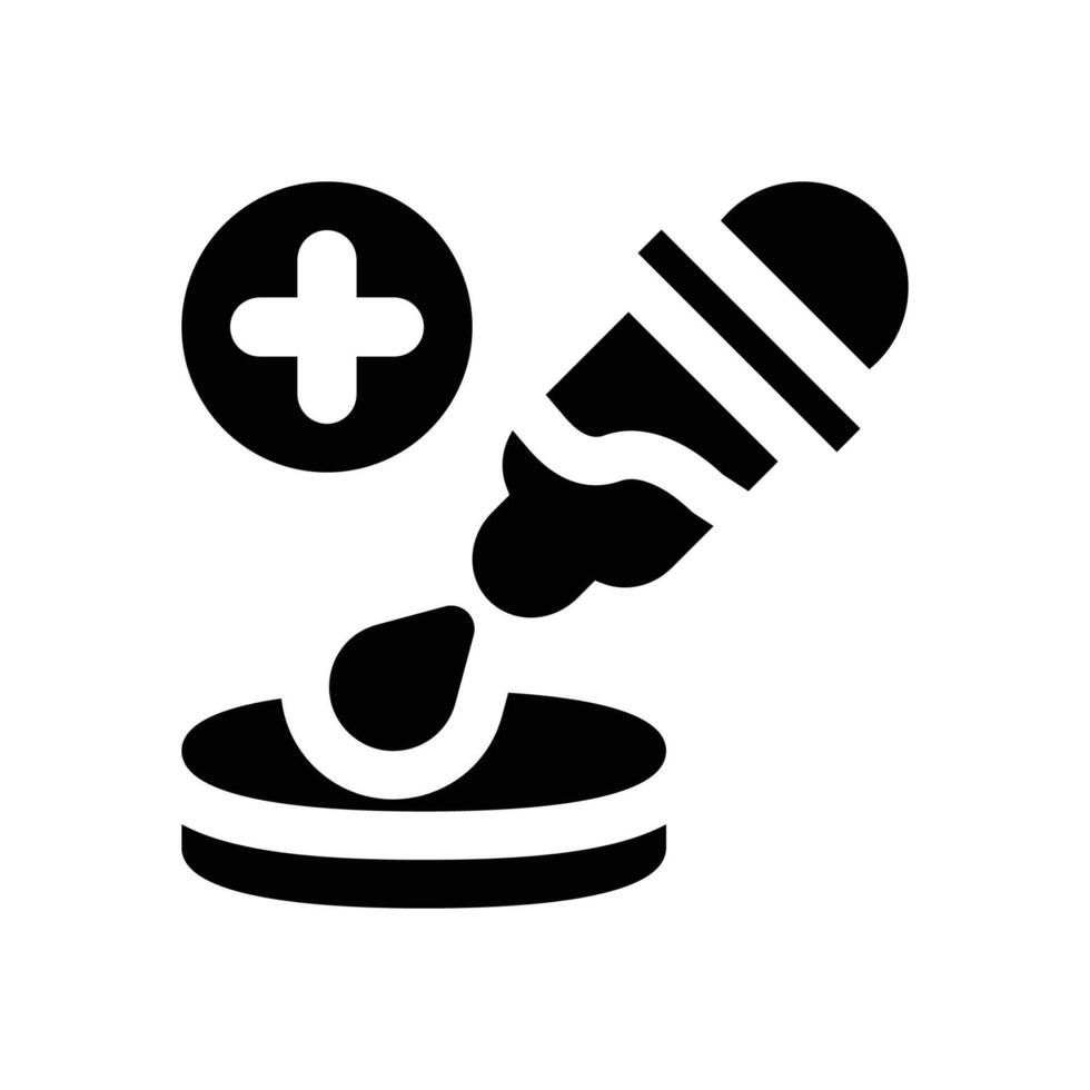 eyedropper glyph icon. Strong and solid icon for websites and mobile apps. vector