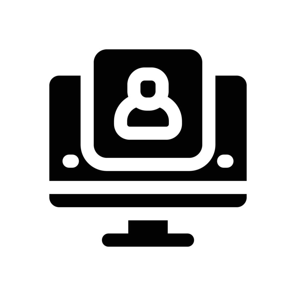 job application glyph icon. Strong and solid icon for websites and mobile apps. vector