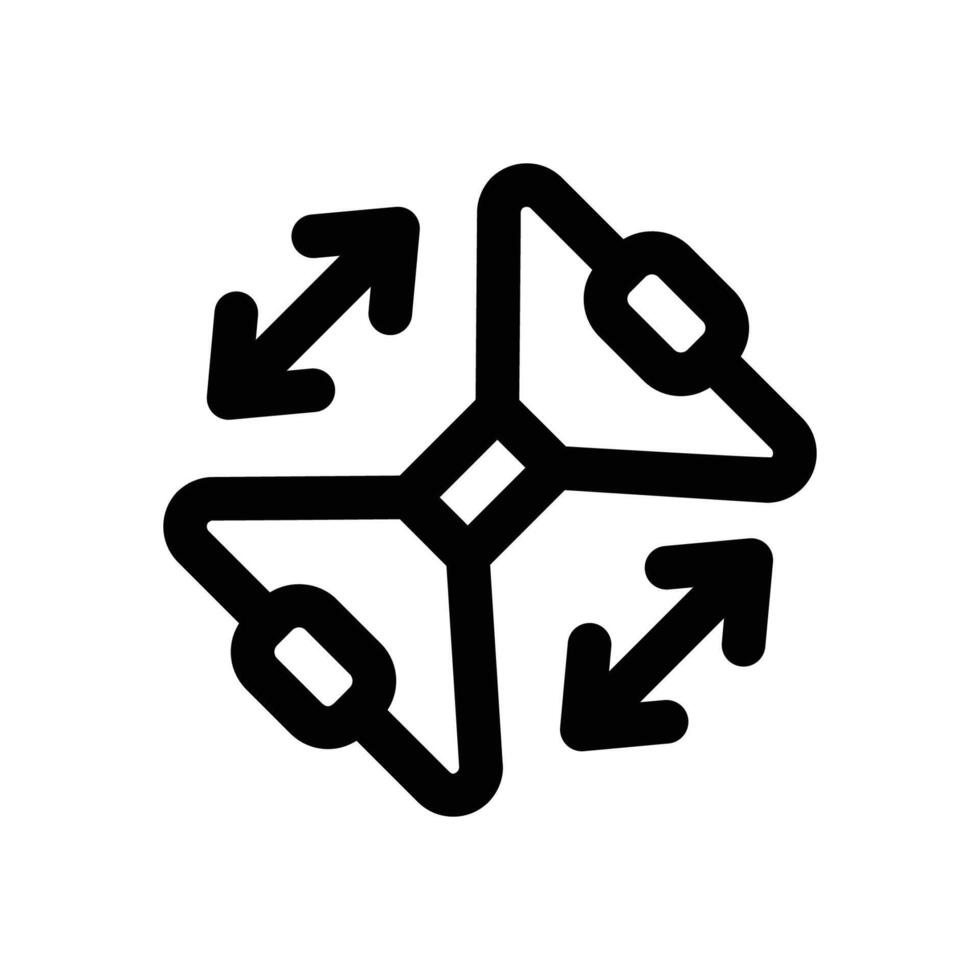 chest expander line icon. Clean and minimalist icon for websites and mobile apps. vector