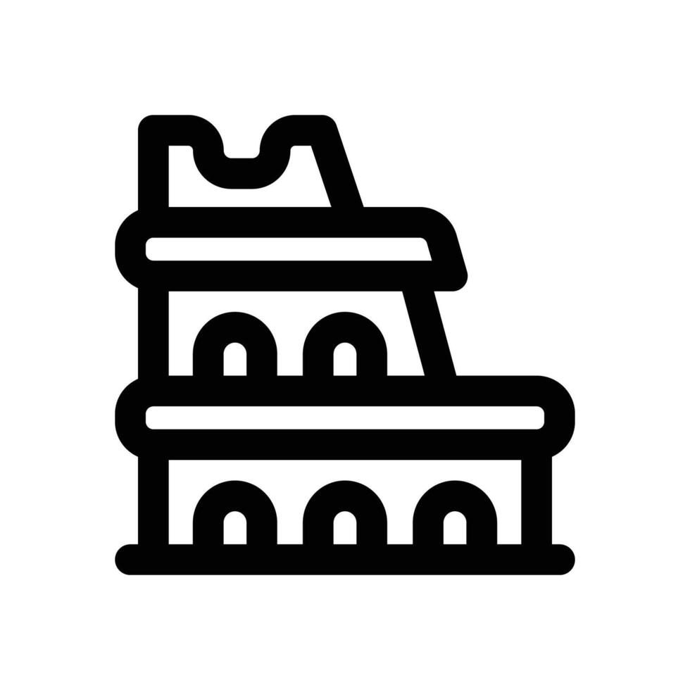 colloseum line icon. Clean and minimalist icon for websites and mobile apps. vector