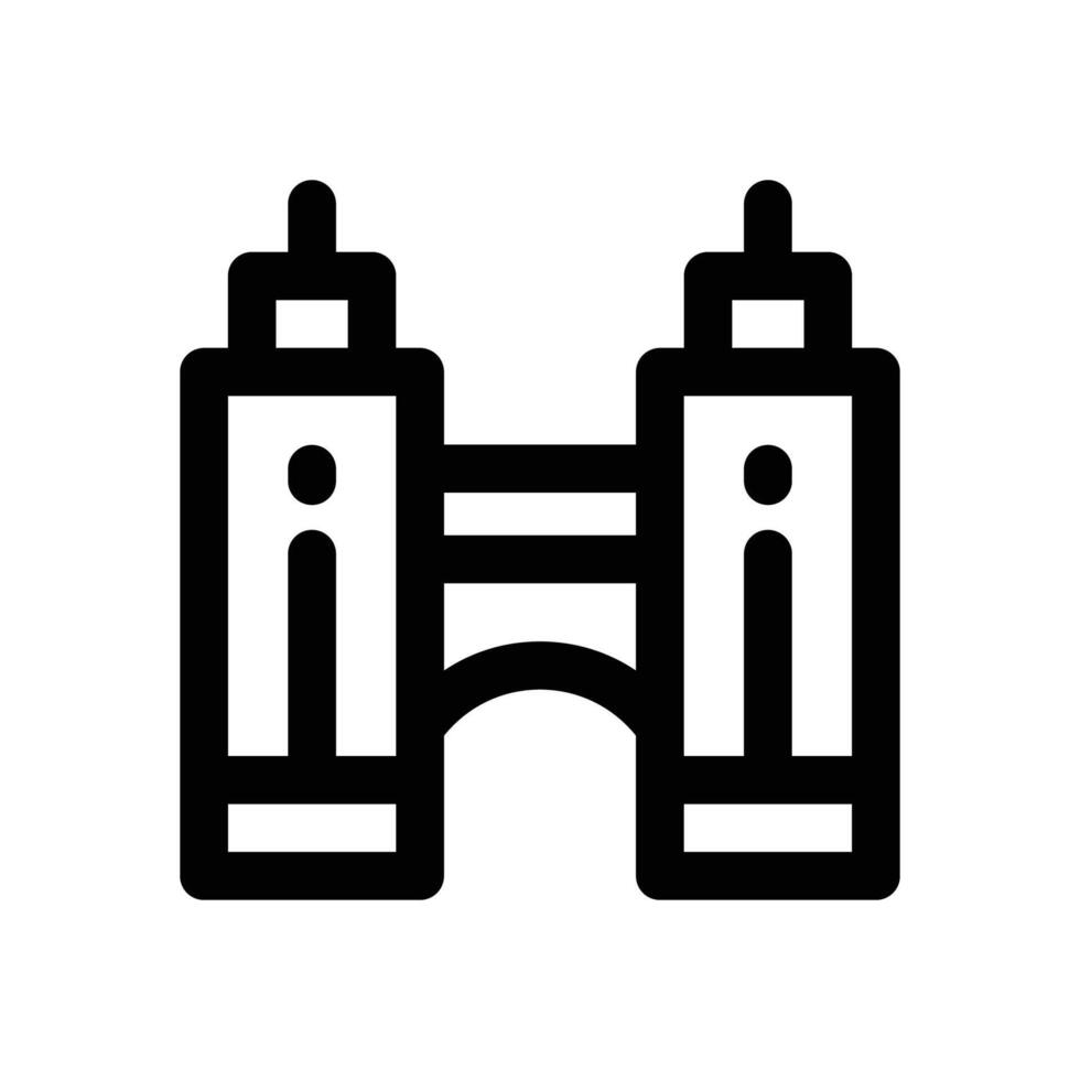 bridge line icon. Clean and minimalist icon for websites and mobile apps. vector
