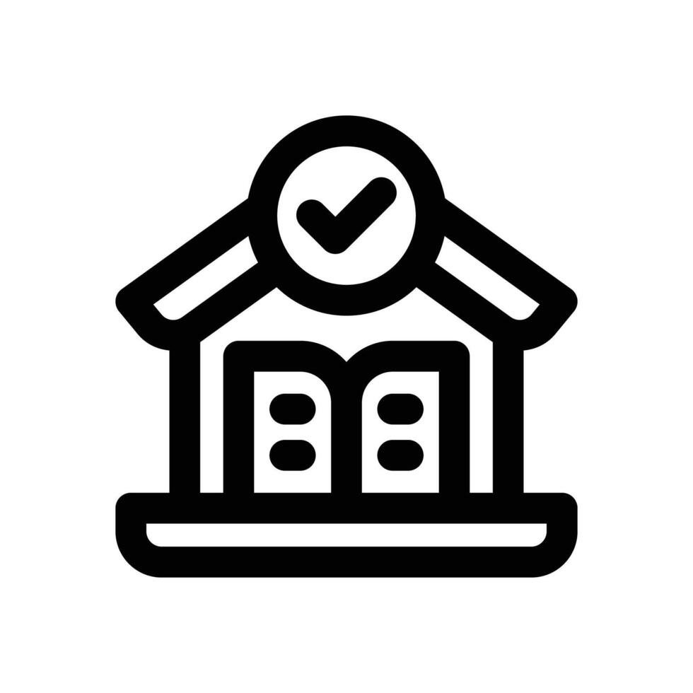 accepted line icon. Clean and minimalist icon for websites and mobile apps. vector