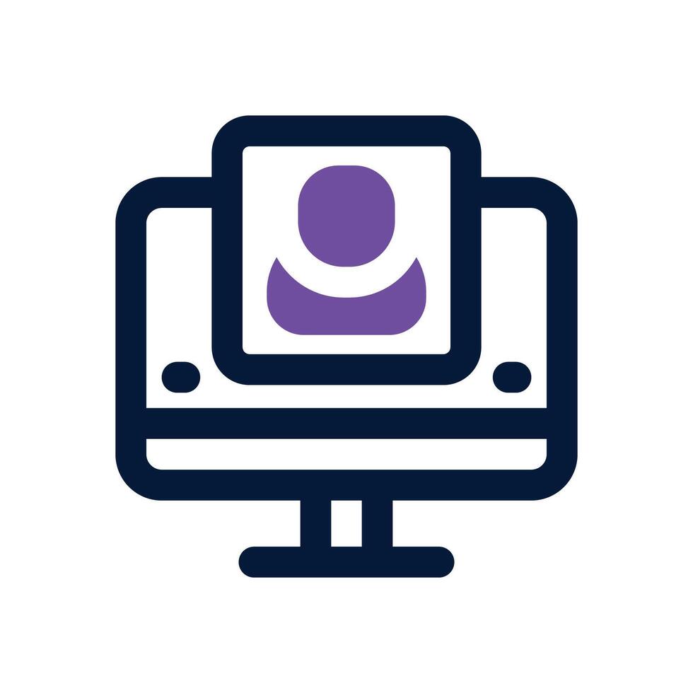 job application dual tone icon. Sleek and modern icon for websites and mobile apps. vector