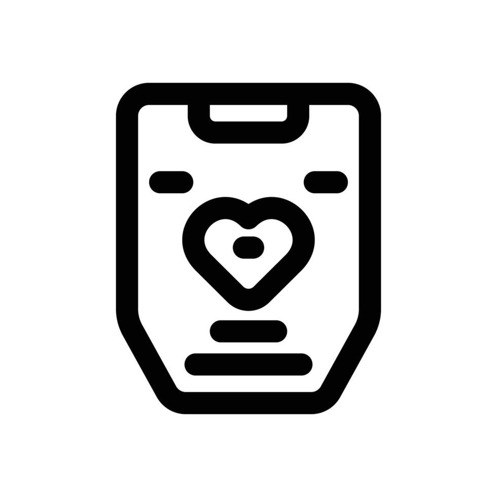 pulse line icon. Clean and minimalist icon for websites and mobile apps. vector