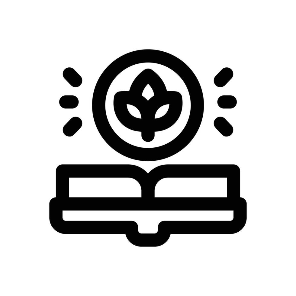 botany line icon. Clean and minimalist icon for websites and mobile apps. vector