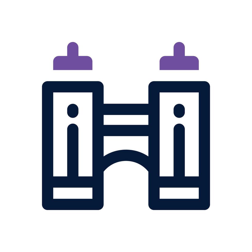bridge dual tone icon. Sleek and modern icon for websites and mobile apps. vector