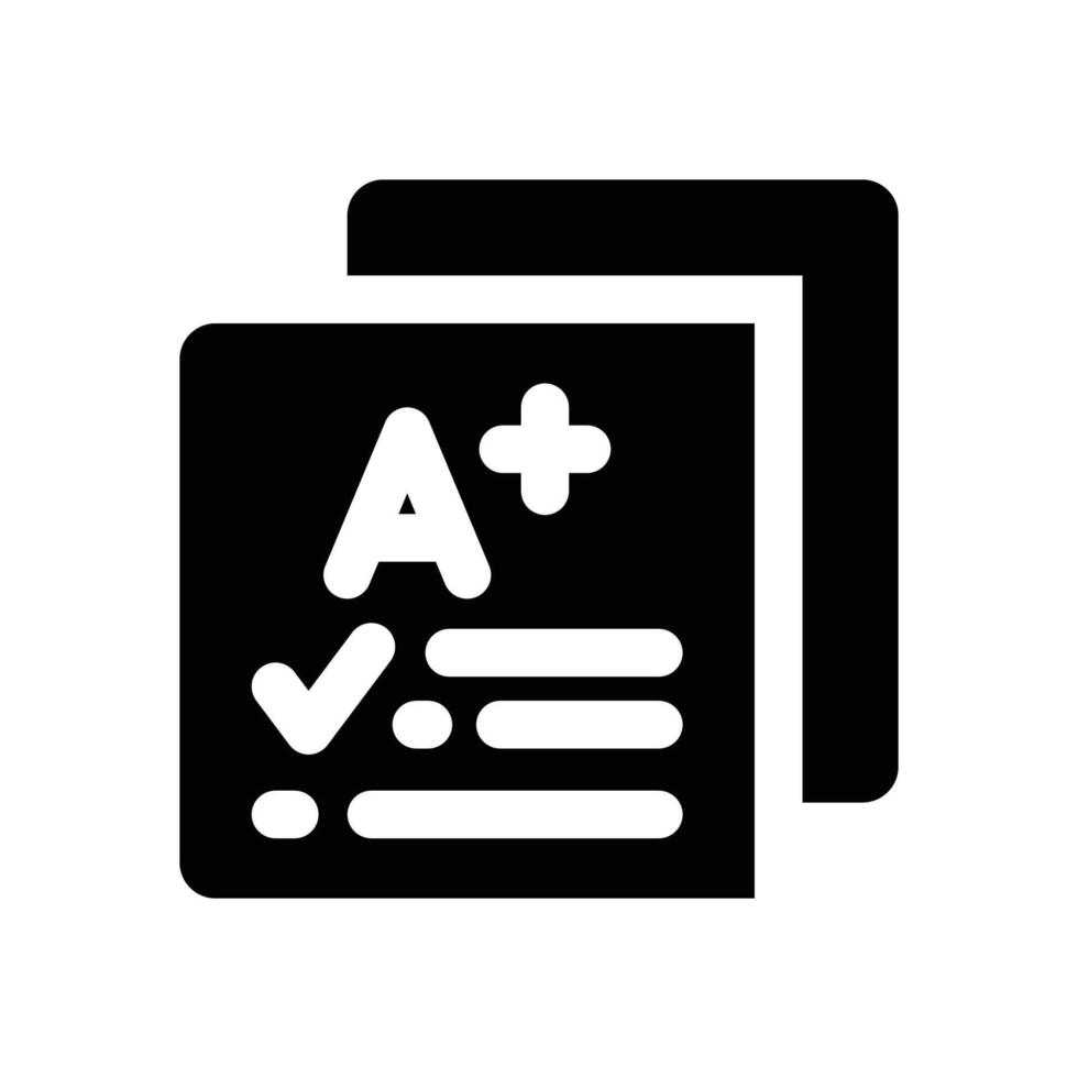 transcript glyph icon. Strong and solid icon for websites and mobile apps. vector