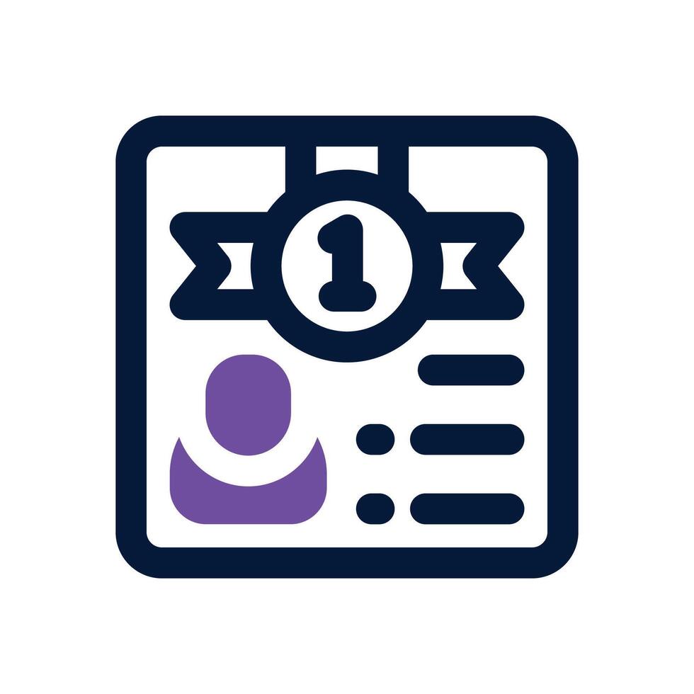 admission dual tone icon. Sleek and modern icon for websites and mobile apps. vector