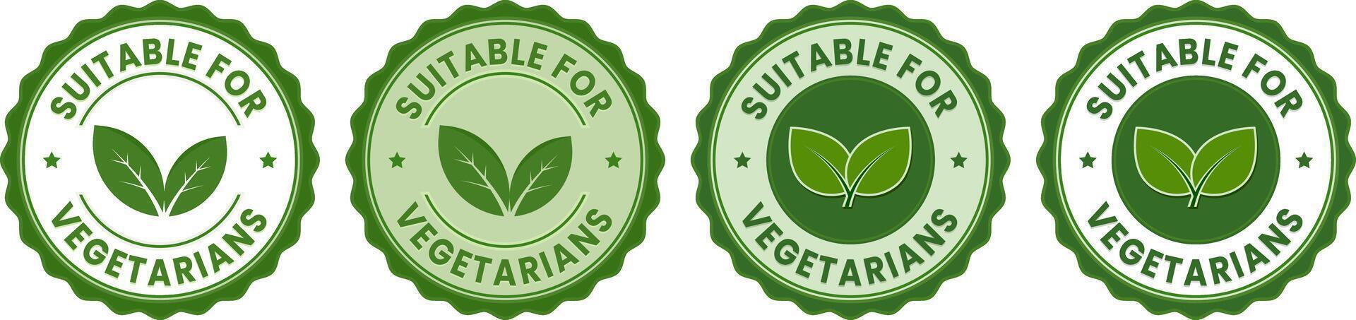 four green labels with the words sustainable and organic vector
