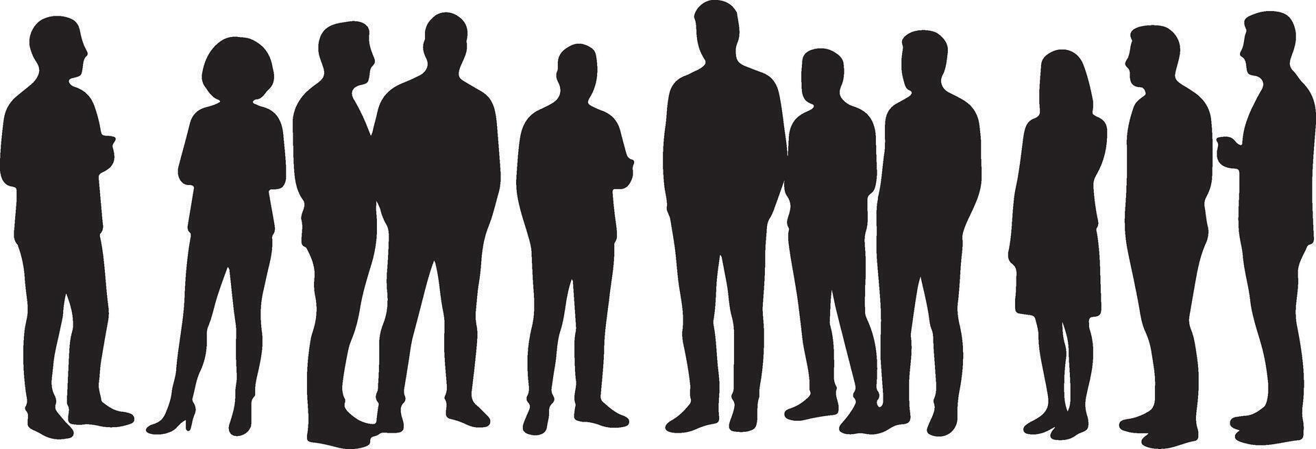 Architectural People Set in Minimal Hand Drawn Style with Human Figures in Various Poses for Elevation Sketches Floor Plans and Design Layouts vector