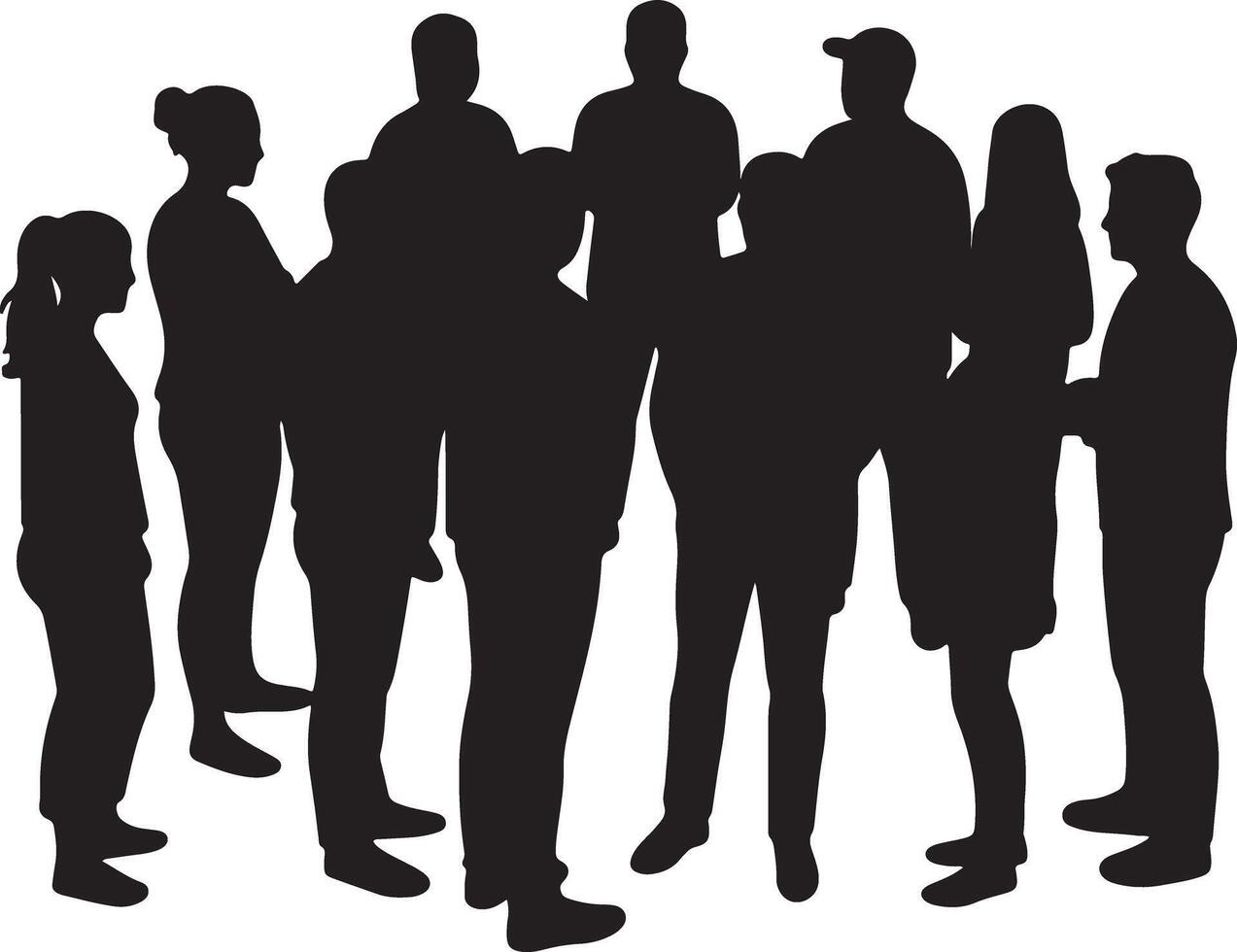 Hand Drawn Minimal Human Figures for Architectural Art Featuring People in Walking and Standing Poses for Floor Plans CAD Drawings and Urban Layouts vector
