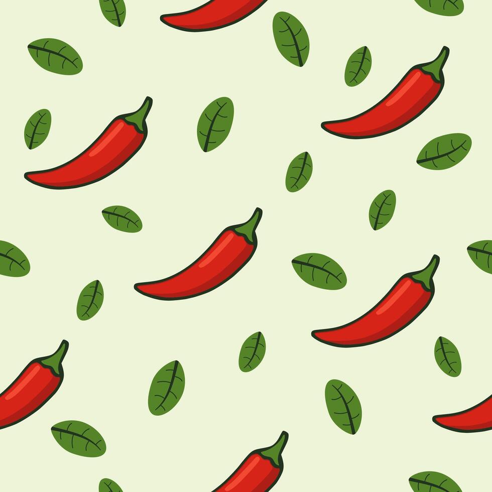 A collection of seamless patterns with a fresh red chili theme. Suitable for digital backgrounds, wallpapers, posters, websites, invitations, and more. vector