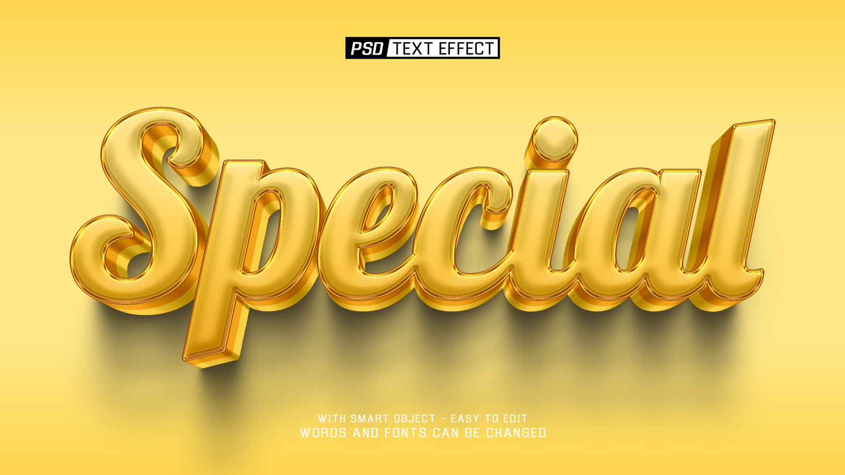 special 3d text effect psd