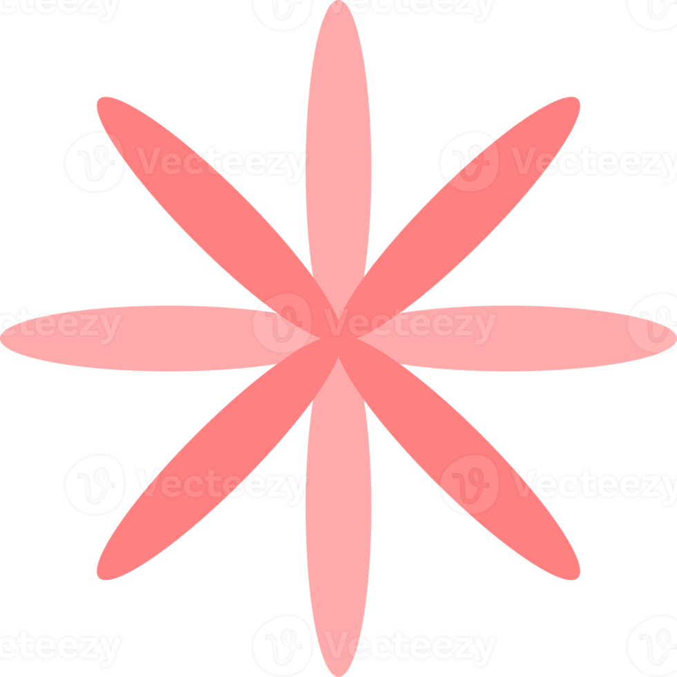 Pink flower abstract png