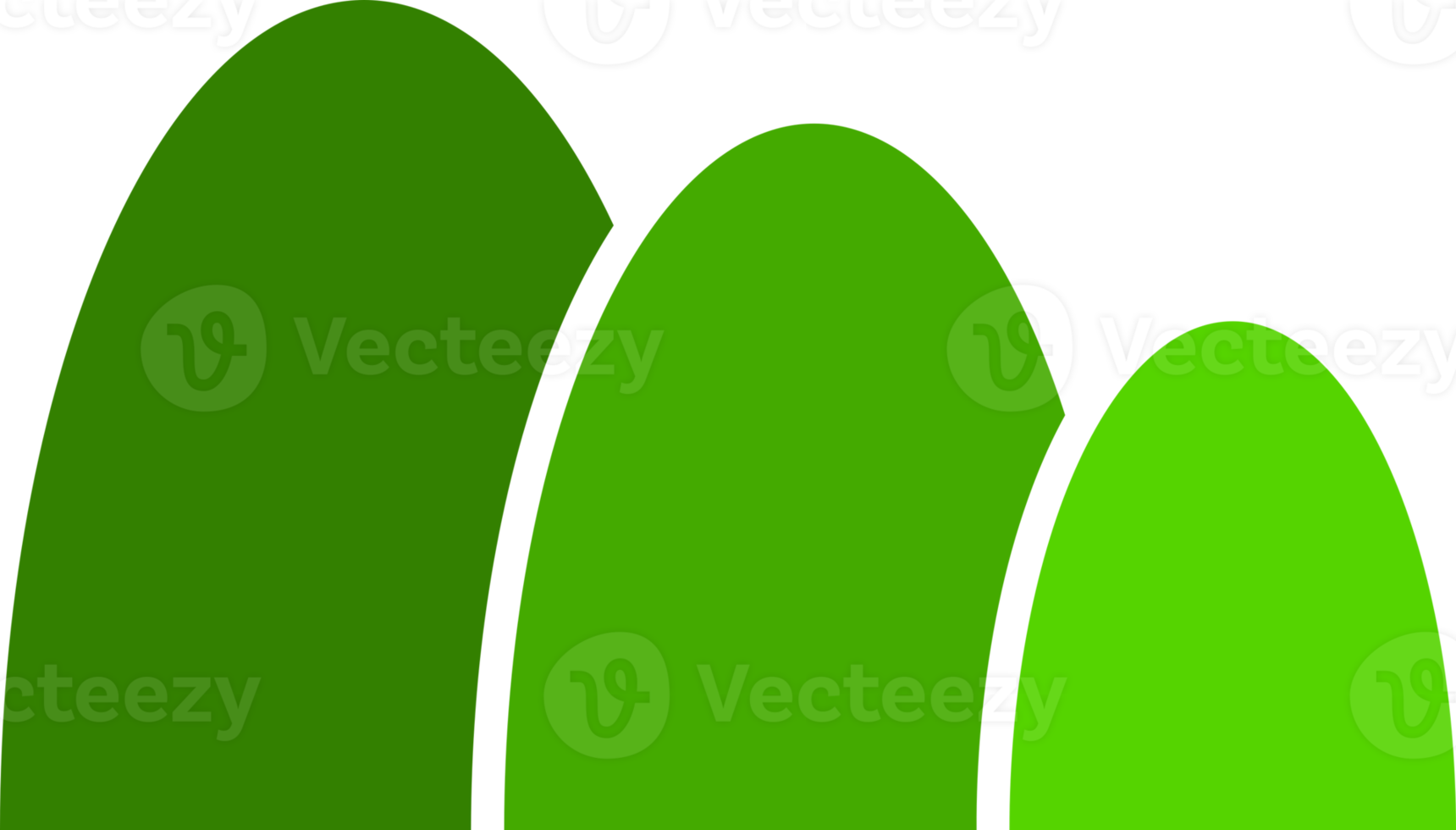 Green mountain doodle png