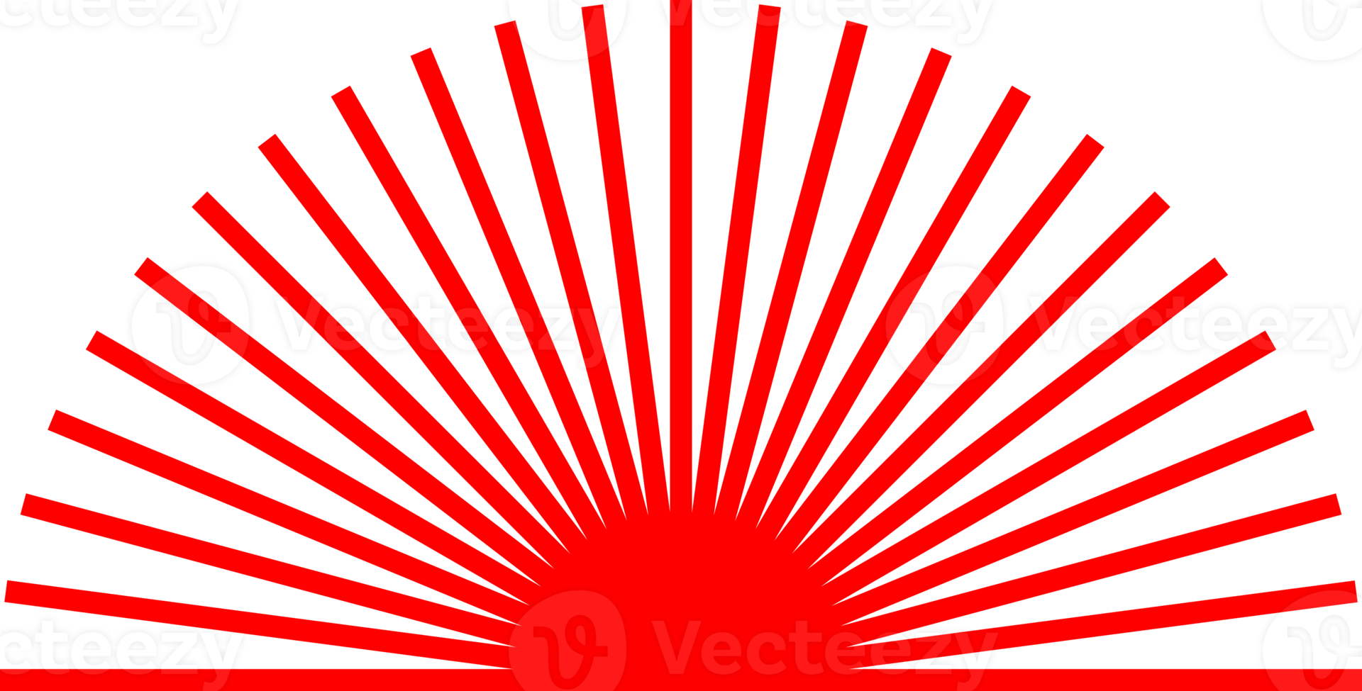 Red sun sunset png