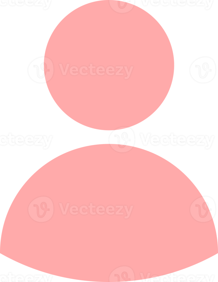 Pink profile sign png