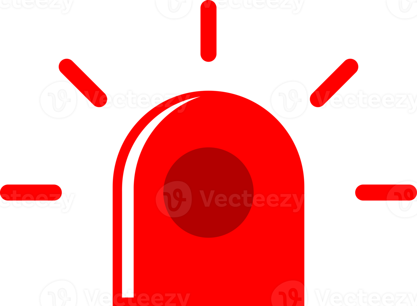 Red siren emergency png