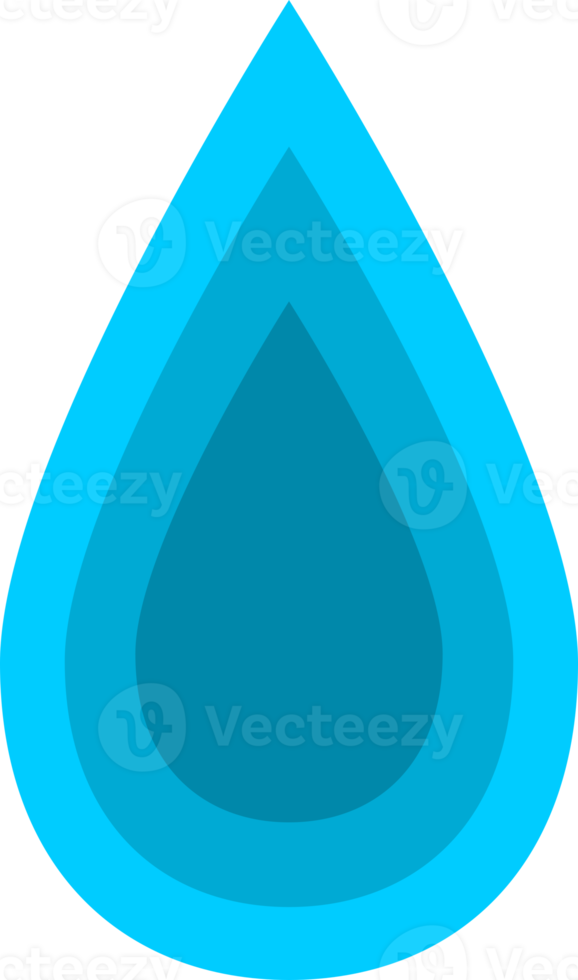 Blue water drop sign icon png