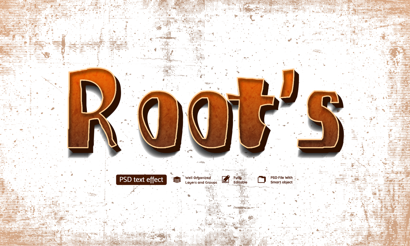 Roots Styles Text Effect psd