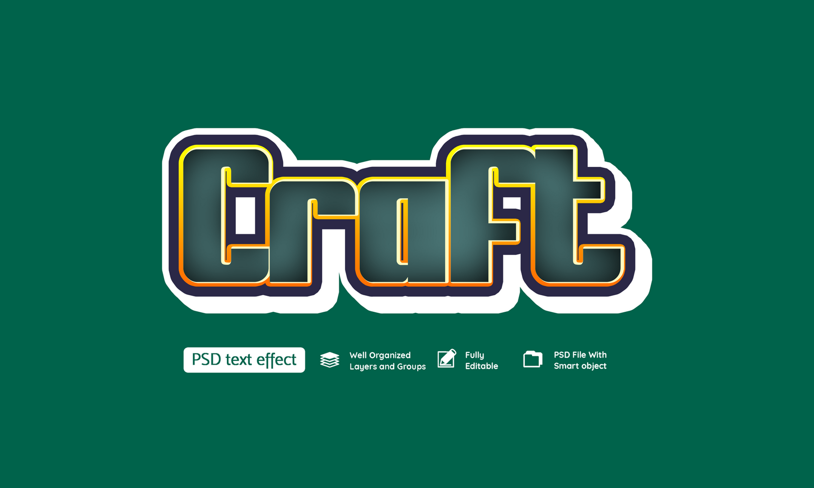 Craft Effect For Text Style psd