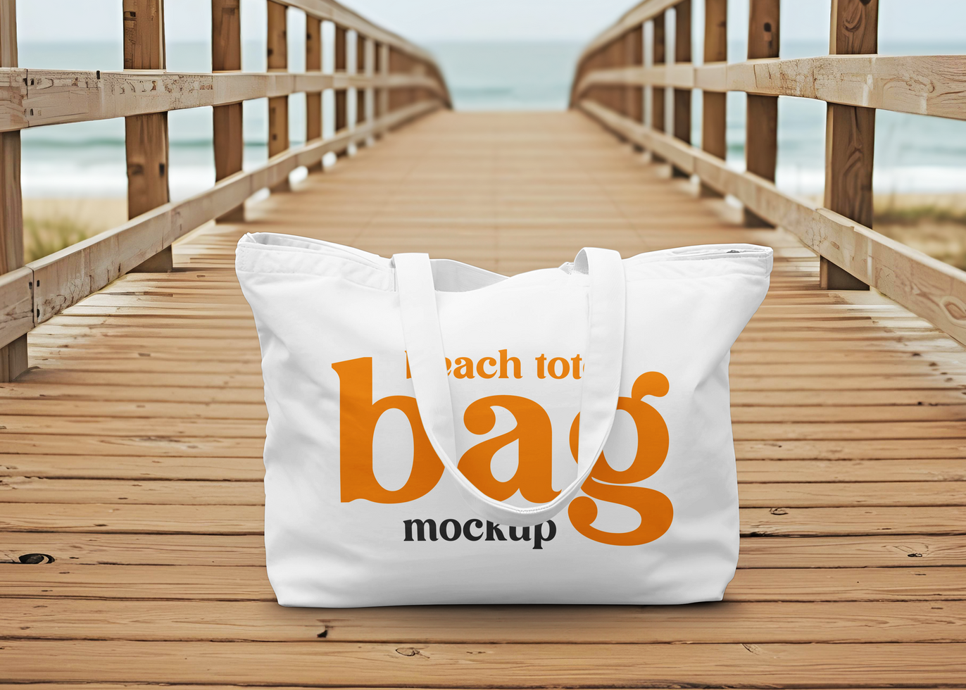 Totebag Outdoor Mockup psd