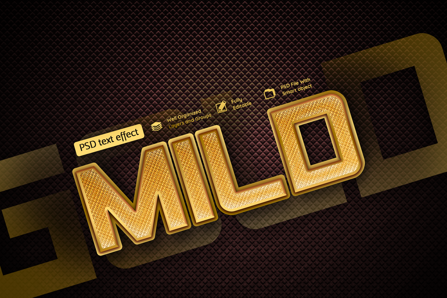 Mild Style Text Effect psd