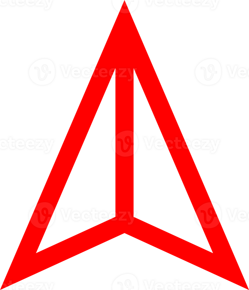 Red line arrow mouse png
