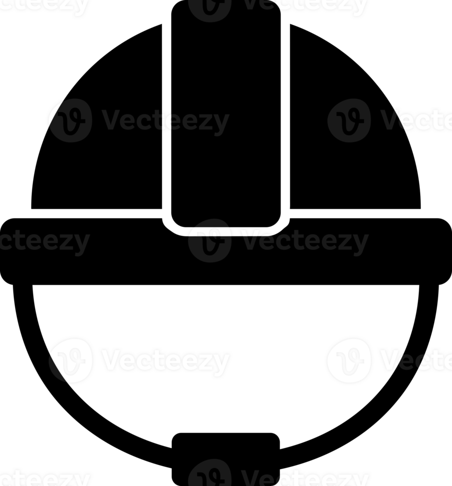 Black safety hat png