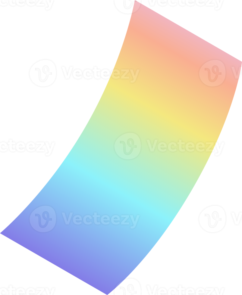 Rainbow foil paper party icon png
