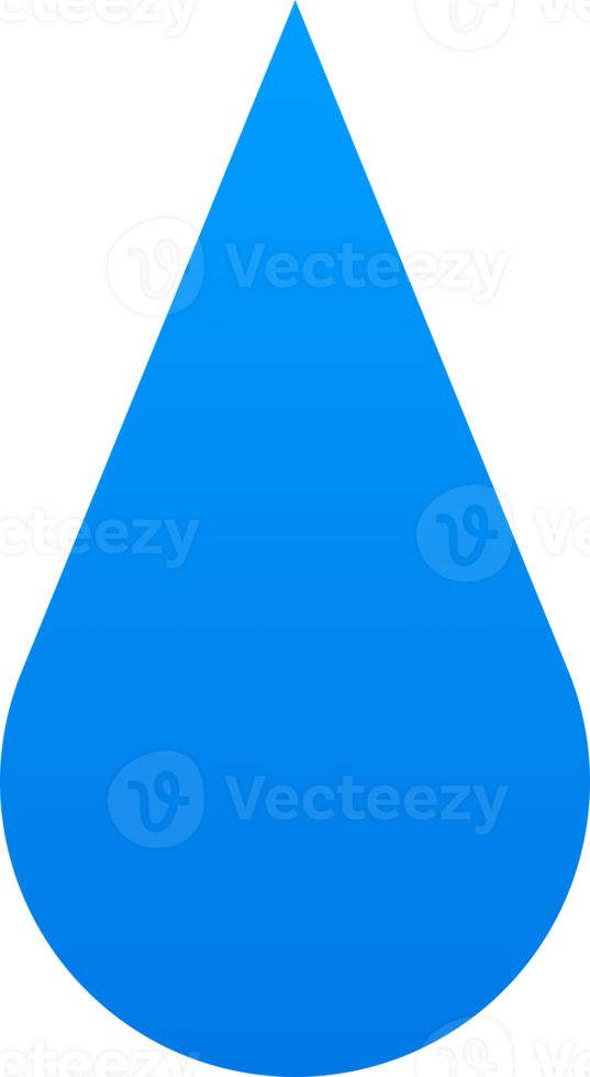 Blue drop water png