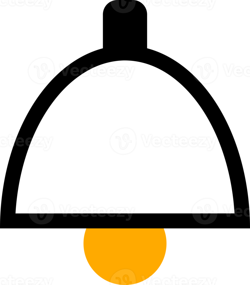 Black line electric light bulb png