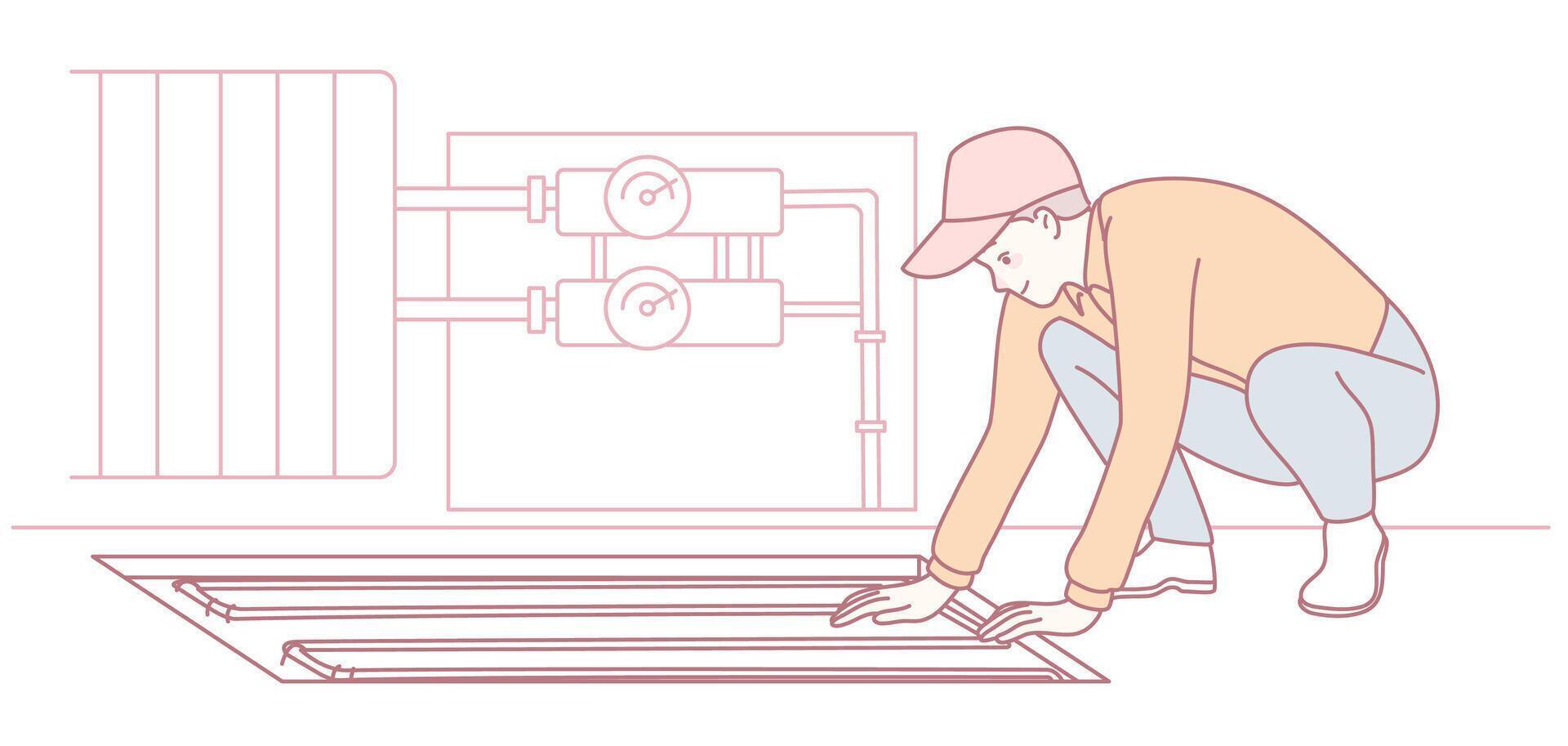The Role of a Professional Media Stocker in the Workplace Focus on Maintenance and Management vector