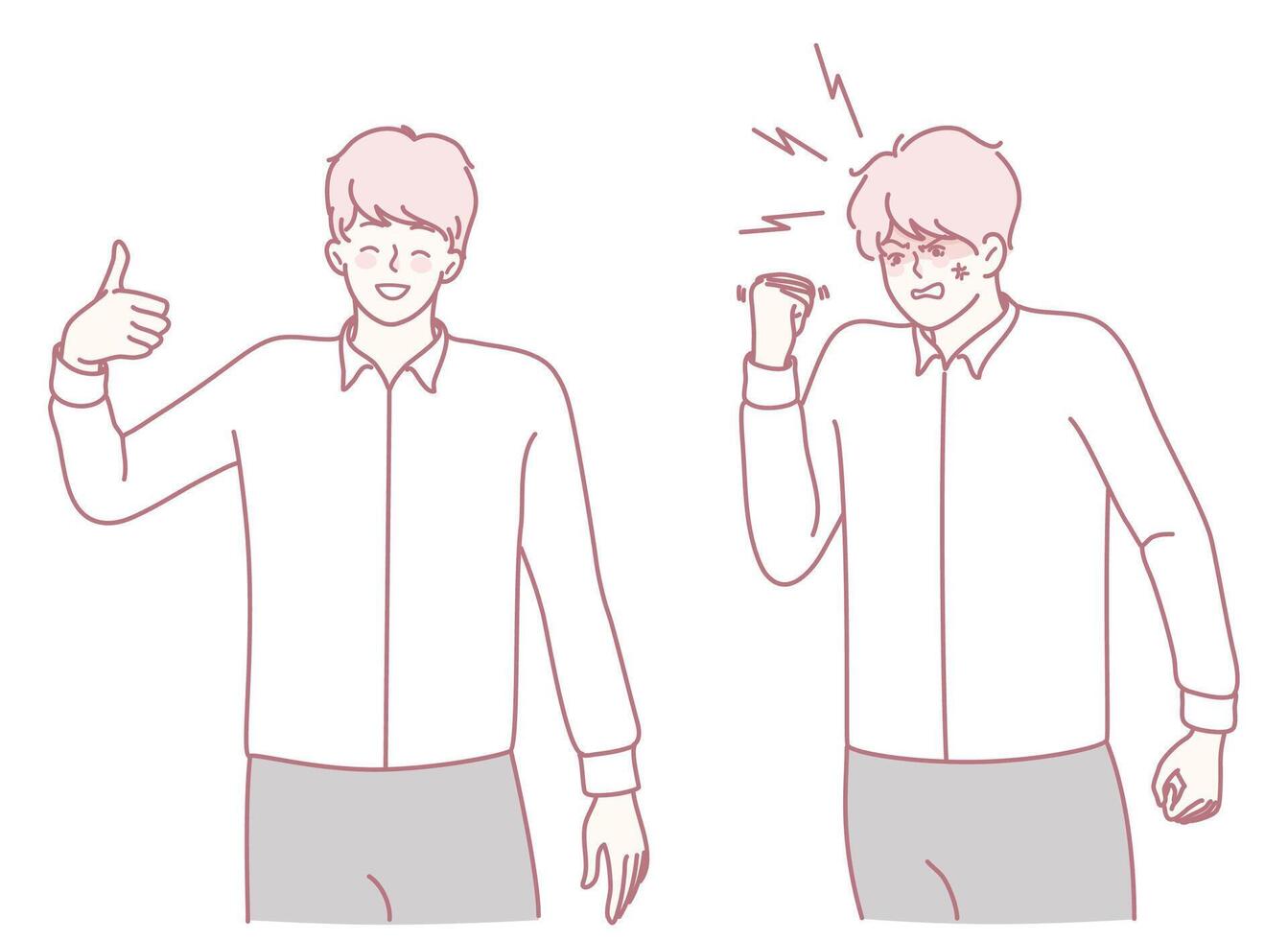 Exploring Positive Expressions and Gestures Within the Context of Modern Digital Communication Today vector