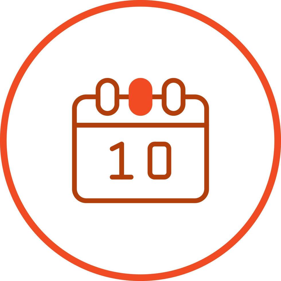 A calendar icon with a date on it vector