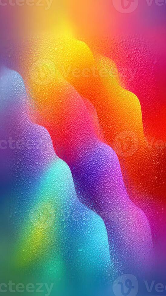 Colorful abstract patterns with droplets and smooth waves captured in a vibrant display photo