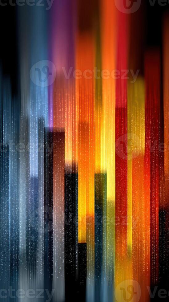 Vivid colors create an energetic display resembling a city skyline at night photo