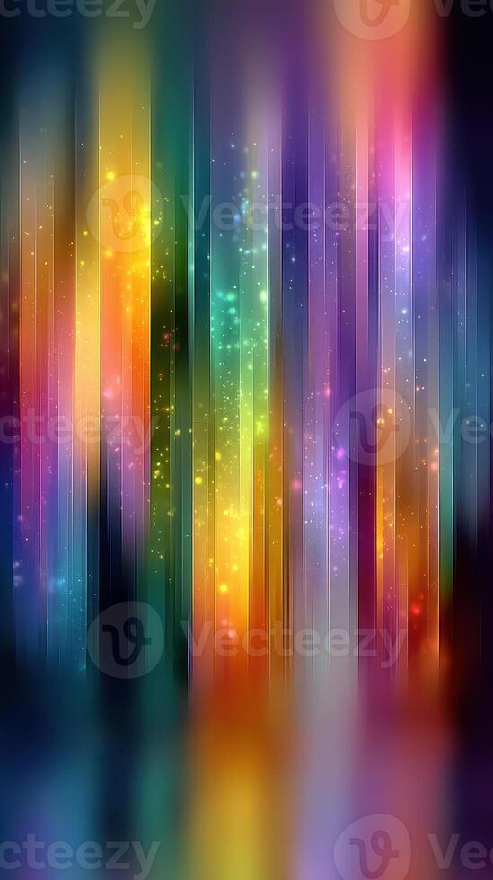 Colorful abstract light display with shimmering patterns in a vibrant gradient photo