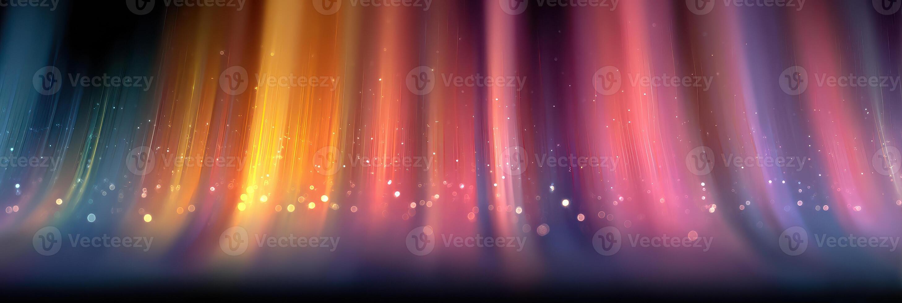 Colorful light patterns illuminate a dark background creating a vibrant atmosphere for artistic expression and creativity photo