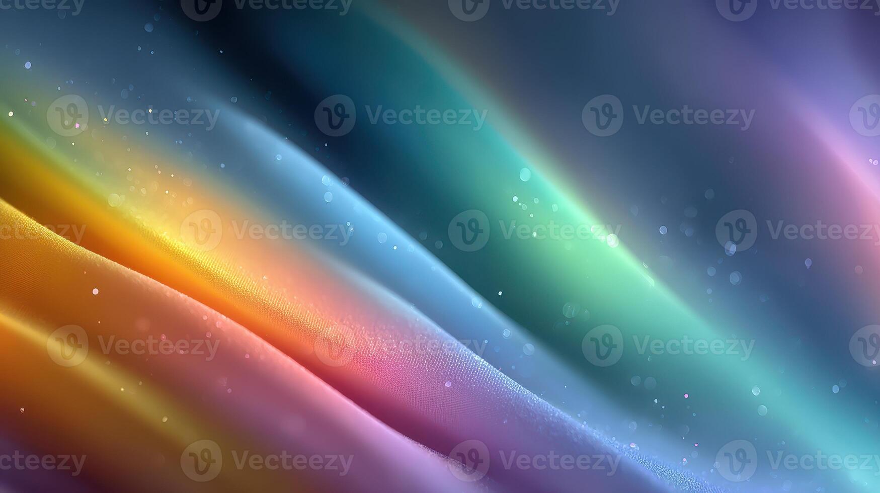 Vibrant waves of color fill the canvas with soft gradients and sparkling specks photo