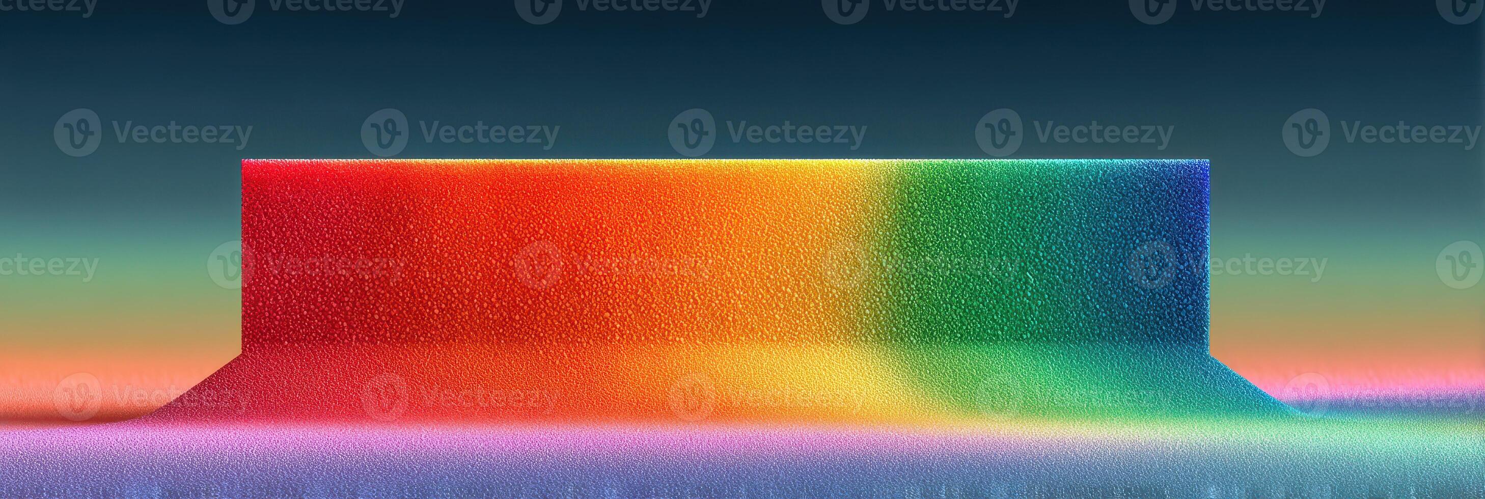 Colorful abstract gradient formation with smooth texture under dramatic lighting at twilight photo