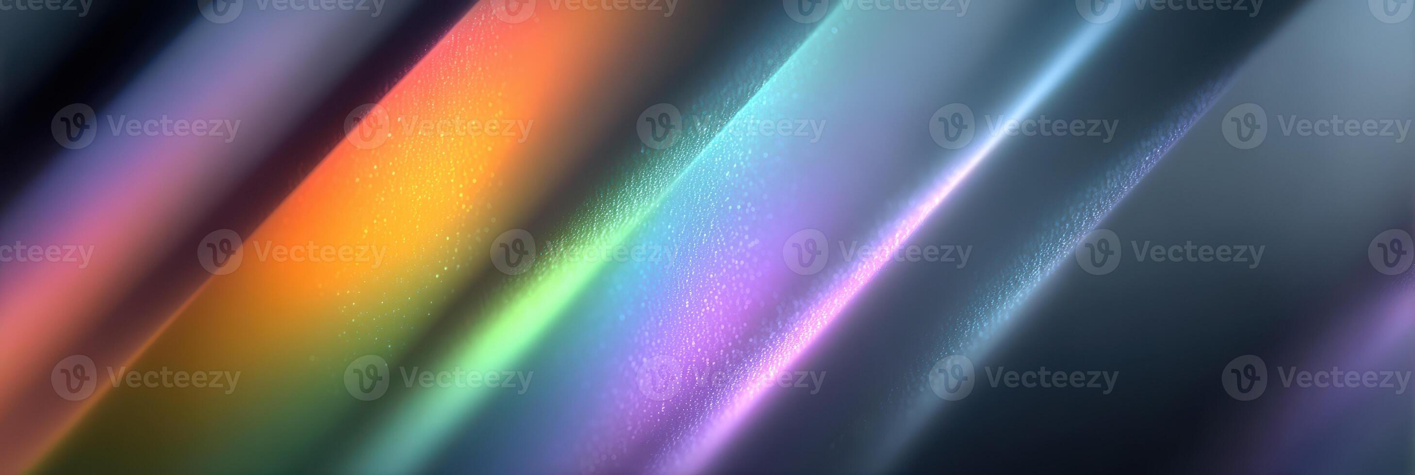 Colorful light reflections create a dynamic pattern across a smooth surface in this artistic display photo