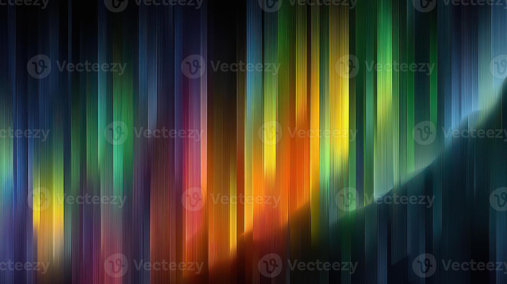 Vibrant colors cascade in abstract patterns illuminated by dynamic light at night photo
