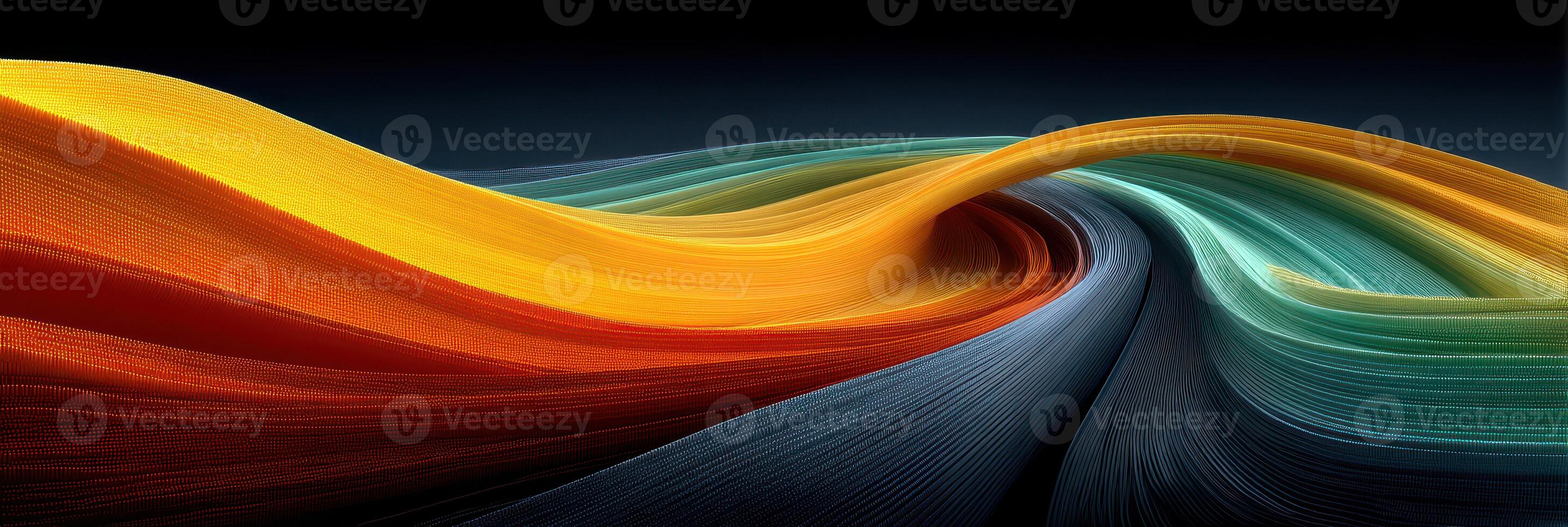 Rippling colors create an abstract landscape evoking movement and energy in a vibrant display of artistry photo