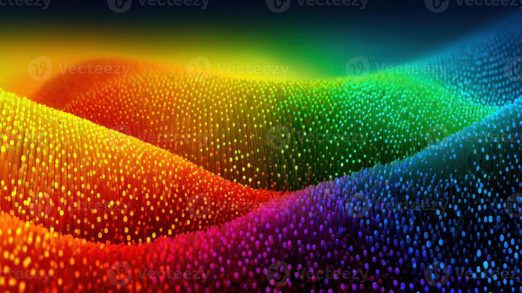 Colorful abstract wave pattern showcasing vibrant hues and a flowing design, capturing a sense of movement and dynamism in digital art photo