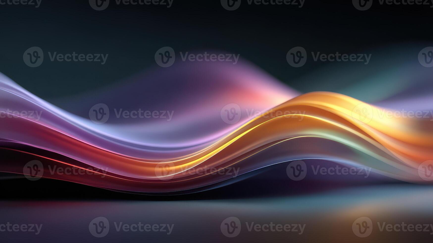 Colorful wave patterns create dynamic abstract art in vibrant hues suitable for modern design and decoration photo