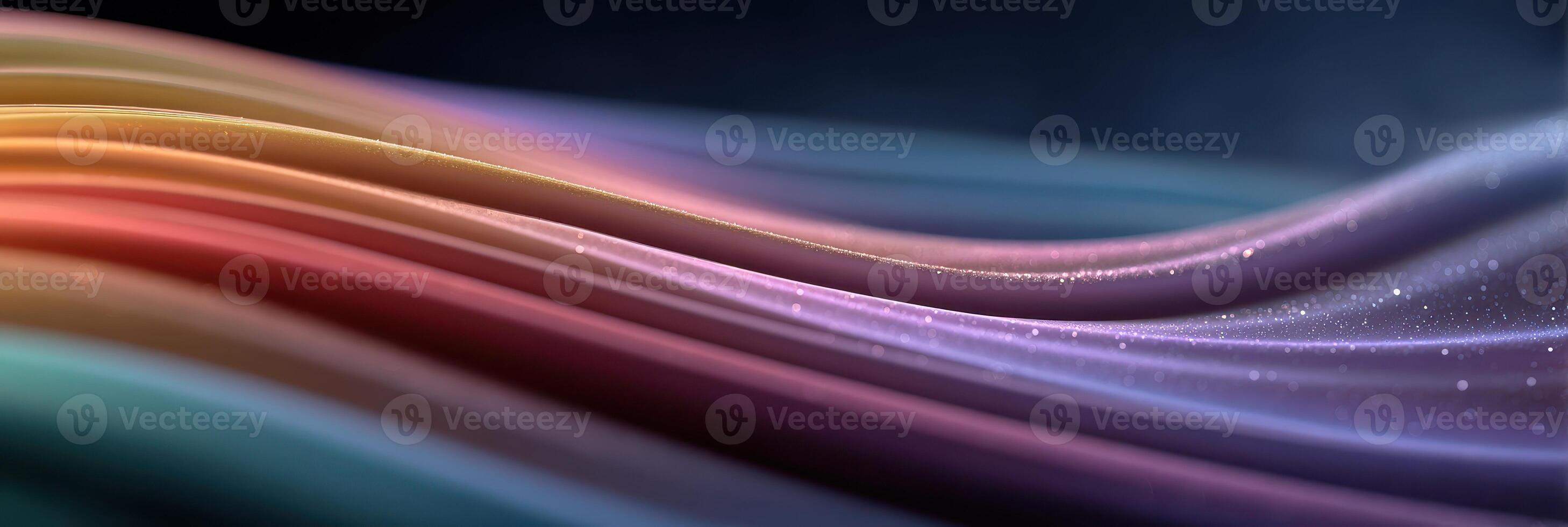Colorful abstract wave patterns create a mesmerizing visual experience in digital art photo