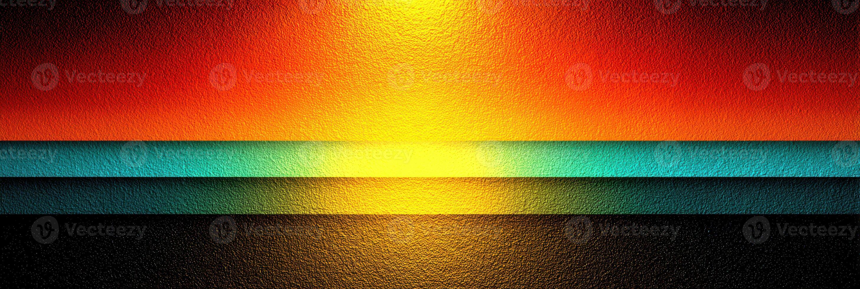 Sunset over the ocean displaying vibrant colors and gradient hues during evening hours photo