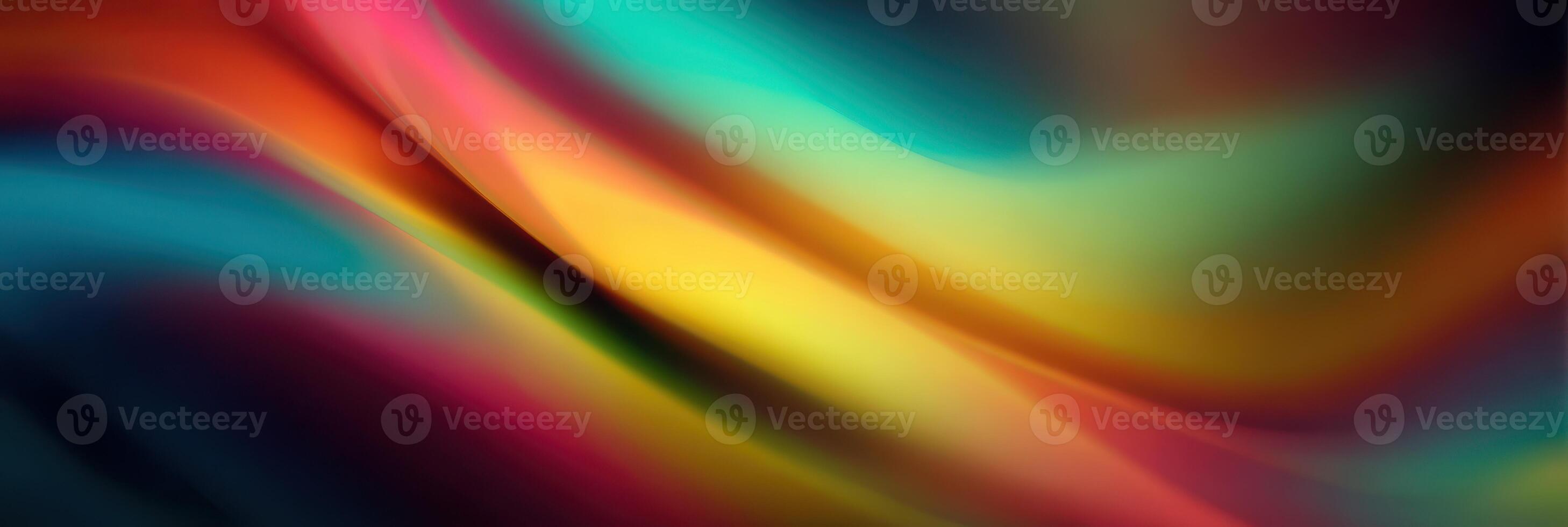 Vibrant abstract waves of color swirling dynamically across a dark background in a mesmerizing display of light and motion photo